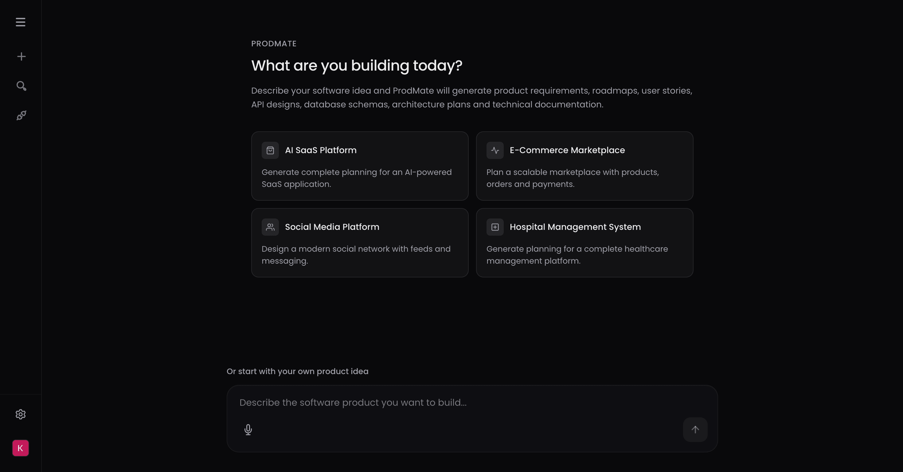 Dashboard Interface